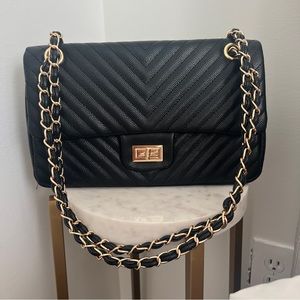 Black quilted bag - Never used
